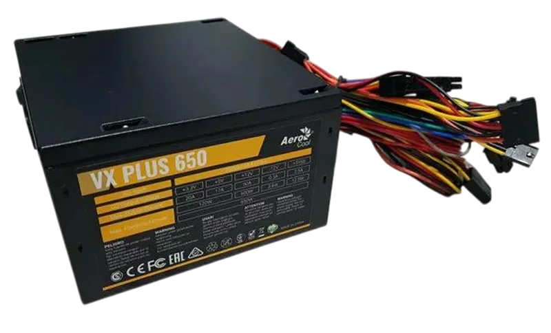 AeroCool VX PLUS 650W блок питания AeroCool VX PLUS 650W - фотография